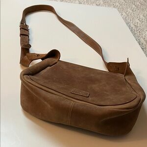 Vintage Tan Leather Belt Bag